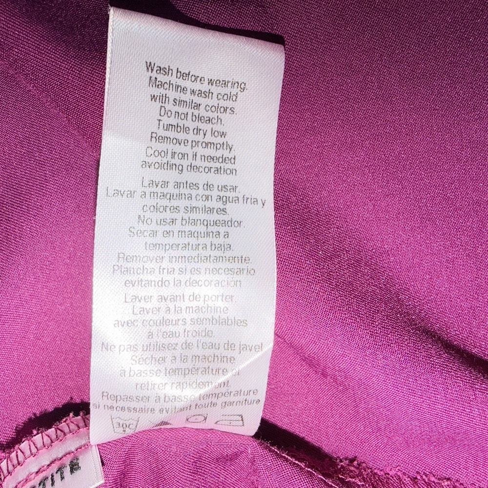 Cherokee Womens XL Petite Scrub Pants Wine Burgundy Cargo Straight Leg Stretch - Picture 10 of 13